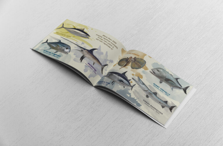 International Fish Mounts Brochure Inside Spread Design