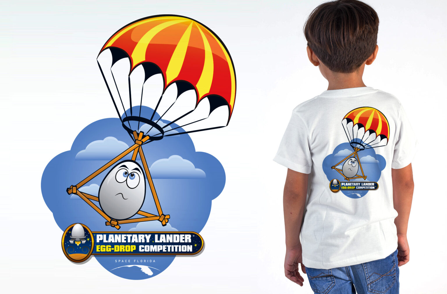 Space Florida Egg Drop Competition Shirt Design